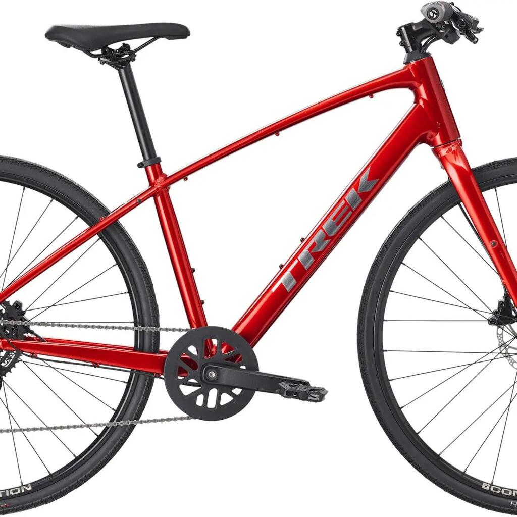 Trek FX 2 Stepover Fitness Bike with Shimano Cues 9-Speed and 700 mm Red 4th Gen