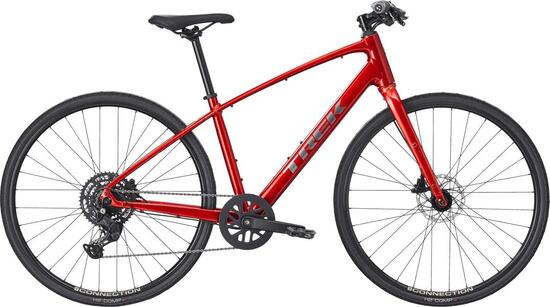 Vélo Fitness Trek FX 2 Stepover Shimano Cues 9V 700 mm Rouge Gén. 4