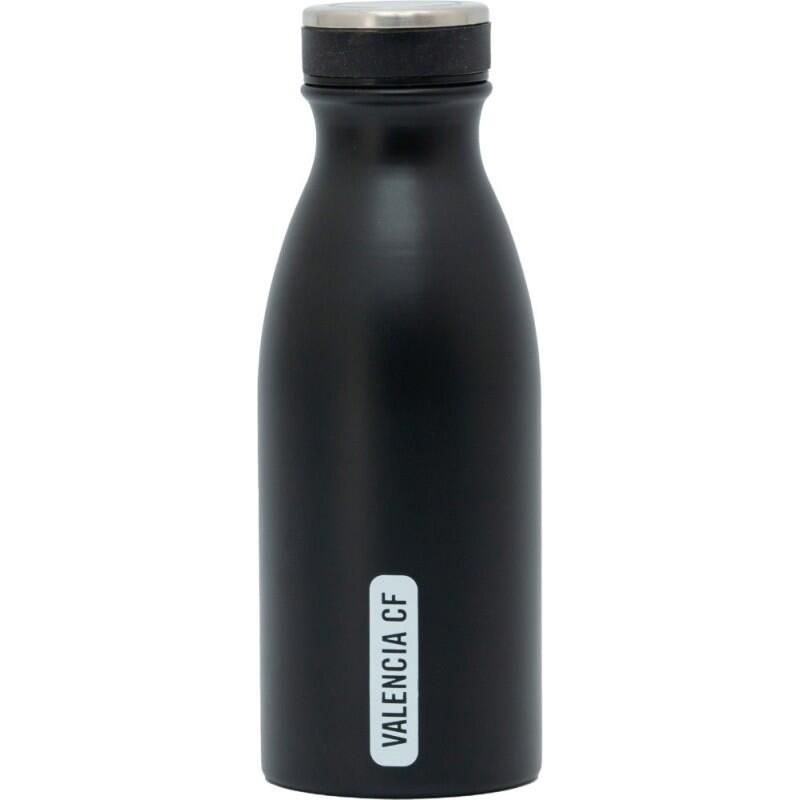 Botella térmica 350 ml negro y blanco Valencia CF frío 48h calor 24h 2/3