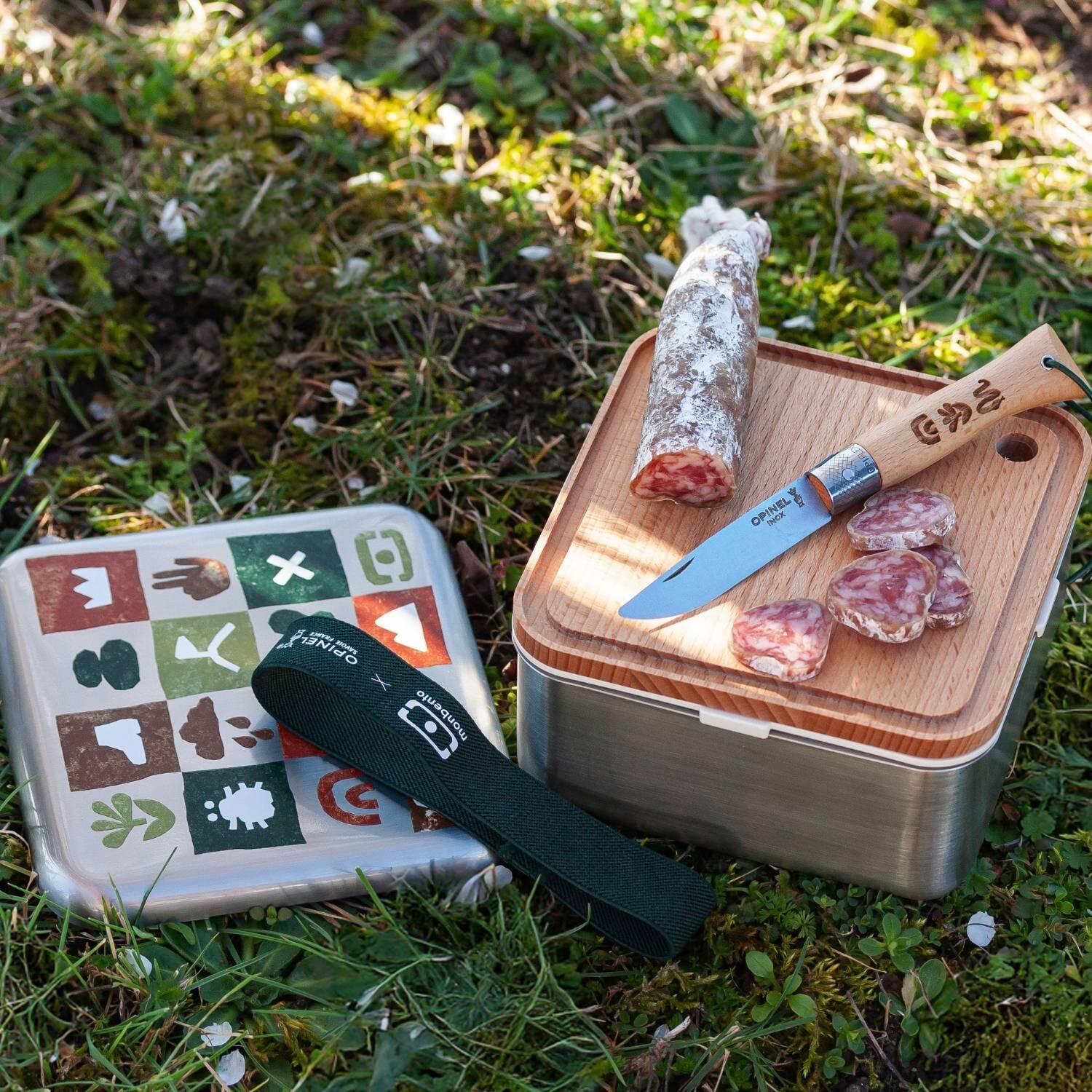 Set de fiambrera metálica de 1 l + cuchillo monbento® x Opinel | Picnic 6/6