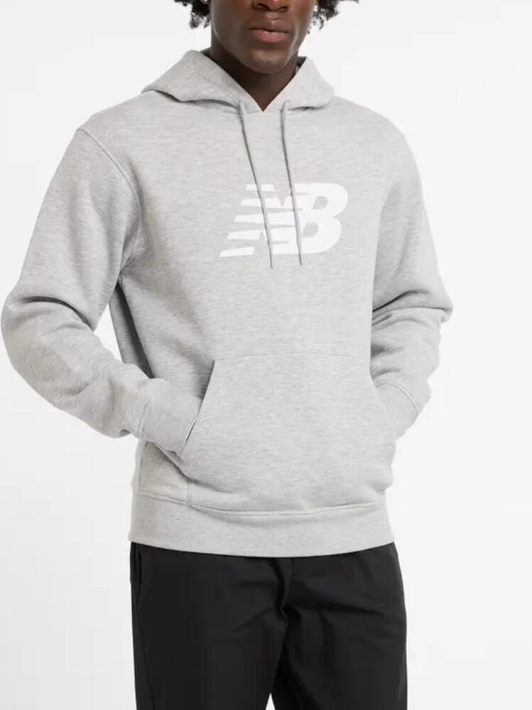 BLUZA męska NEW BALANCE MT43904AG dres bawełniana z kapturem szara XXL 3/6