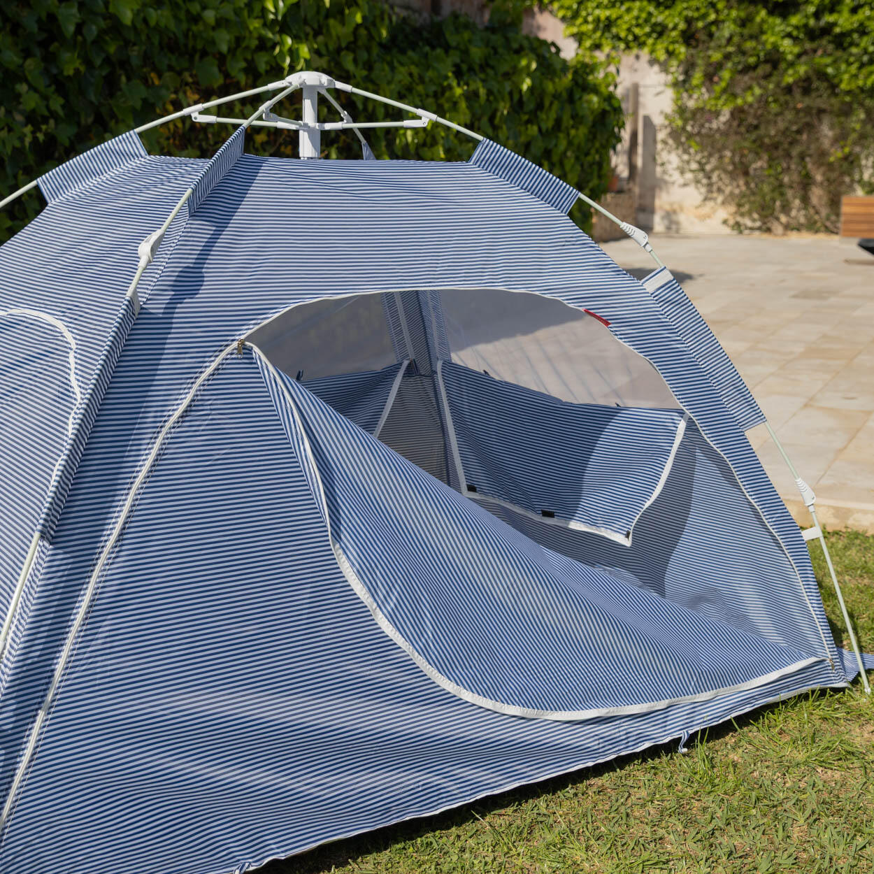 Flamingueo tienda playa upf50+ plegable azul 2/7