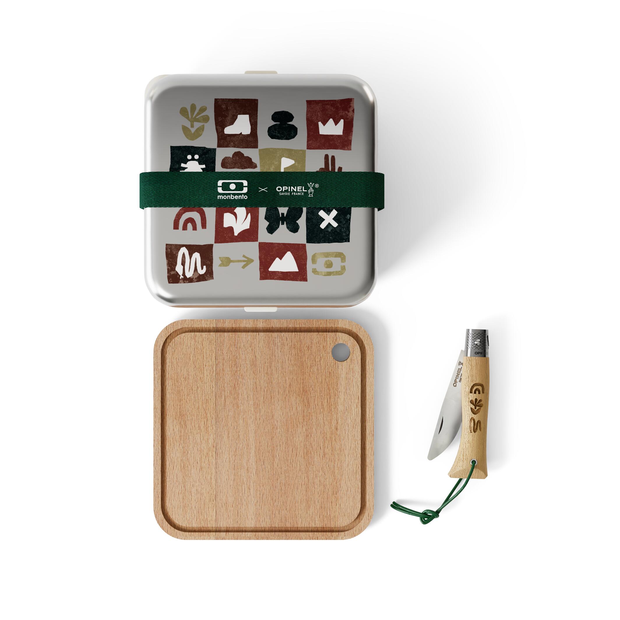 Set de fiambrera metálica de 1 l + cuchillo monbento® x Opinel | Picnic 2/6