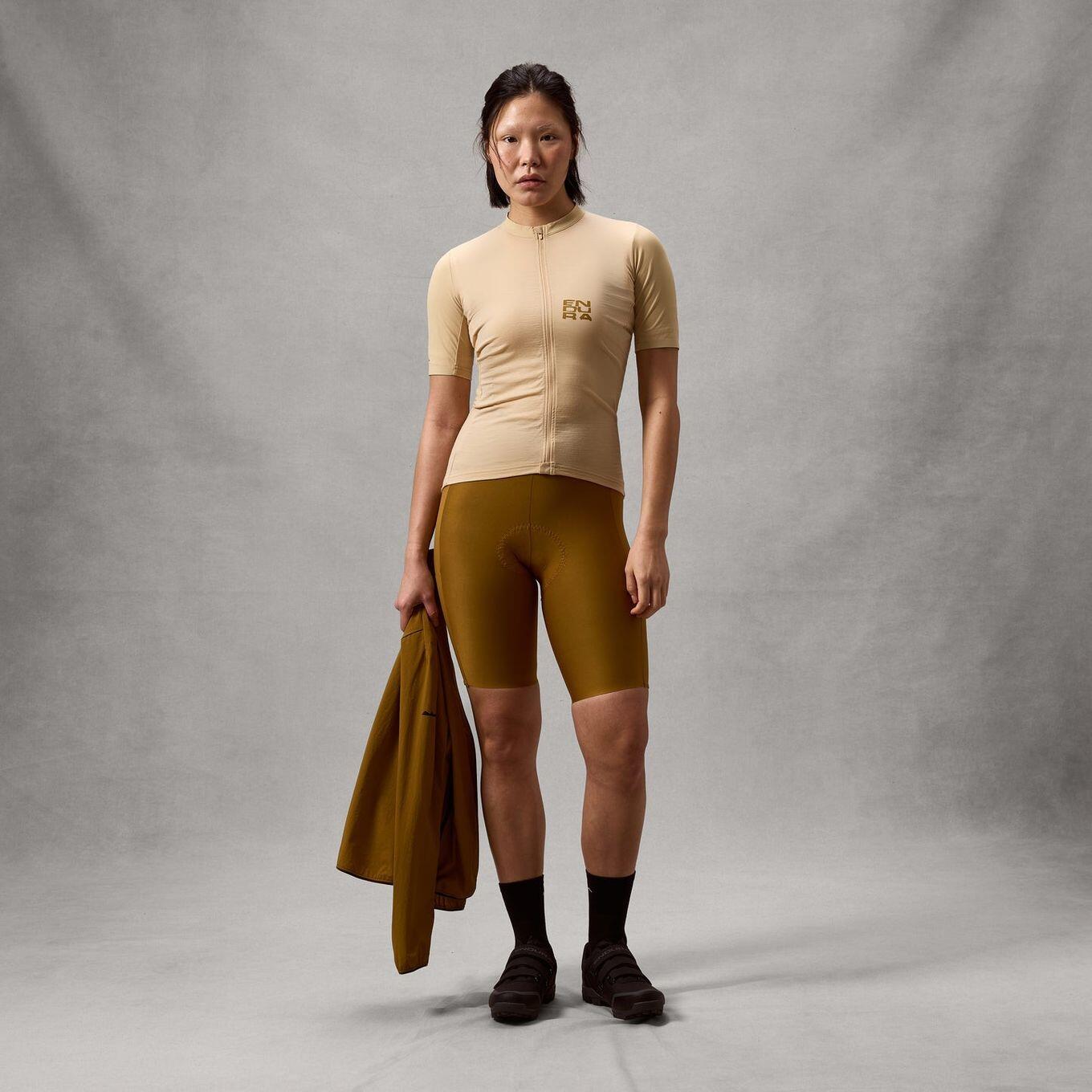 Maglia a maniche corte Endura Alltrack Ride beige da donna 3/7