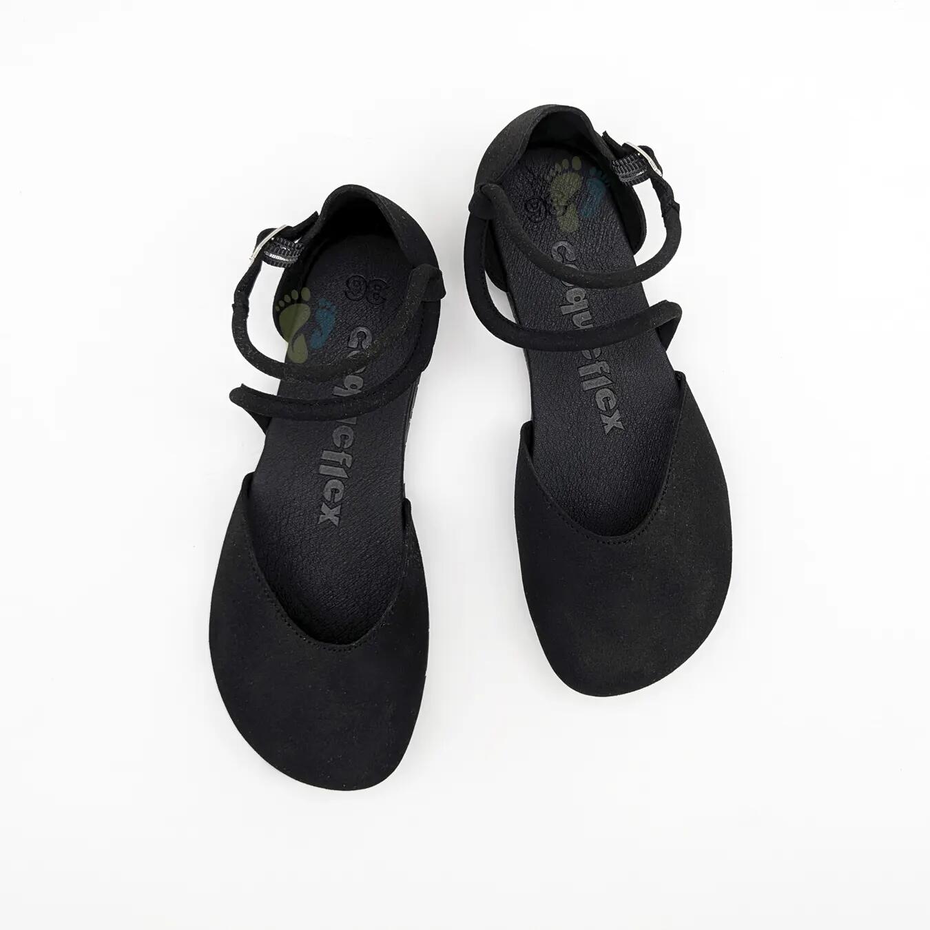 Coqueflex Sandalias Cerradas Negro - Talla 37 3/7