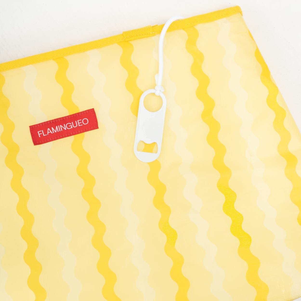Flamingueo bolsa nevera térmica 28l con abridor amarillo 5/5