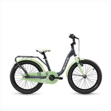 niXe, 18 Zoll Kinderfahrrad, 1-Gang, Türkis/Rosa, 110–125 cm, 5–7 Jahre