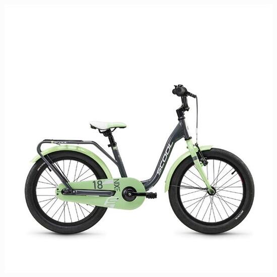 niXe, 18 Zoll Kinderfahrrad, 1-Gang, Türkis/Rosa, 110–125 cm, 5–7 Jahre