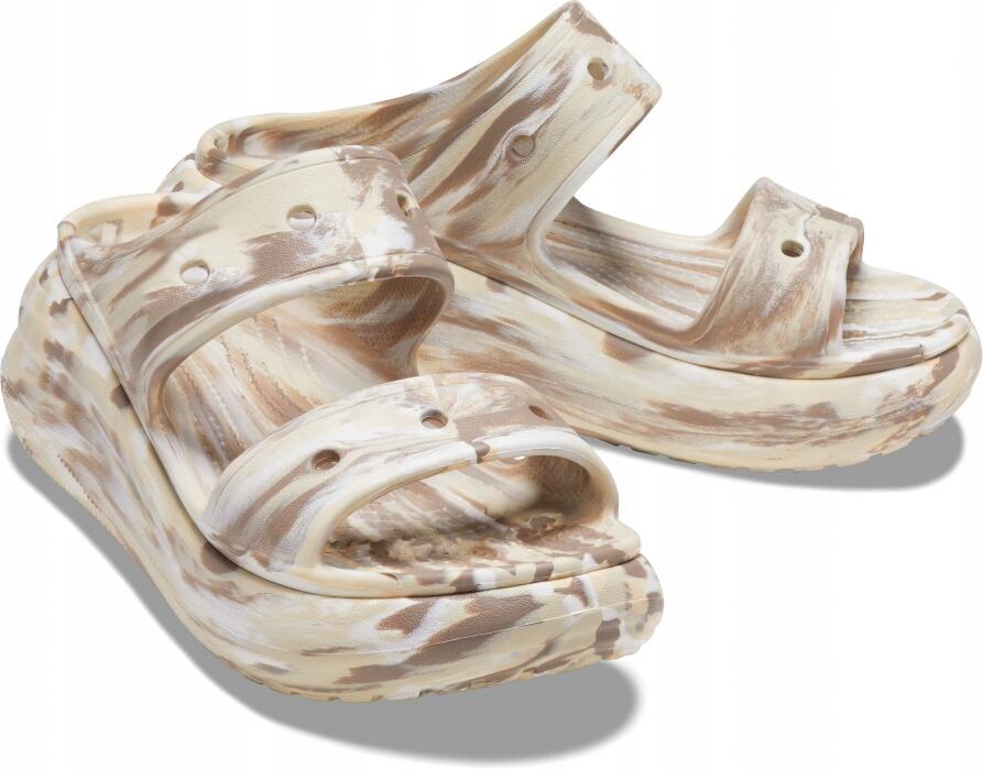 Klapki Dla Dorosłych Crocs Classic Crush Marbled Sandal 3/6