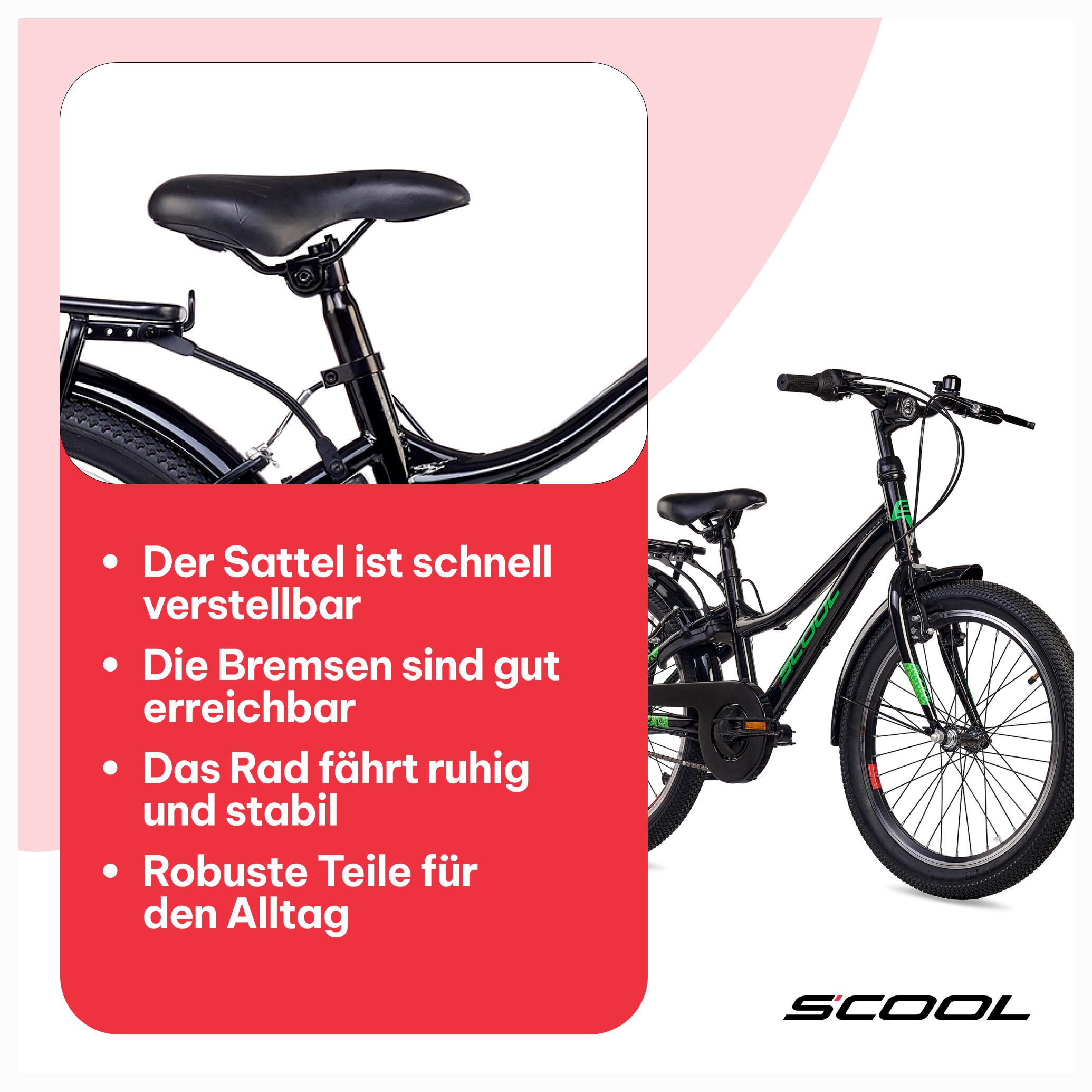 Kinderfiets S'COOL troX N3-3 versnellingen unisex terugtraprem 7/7