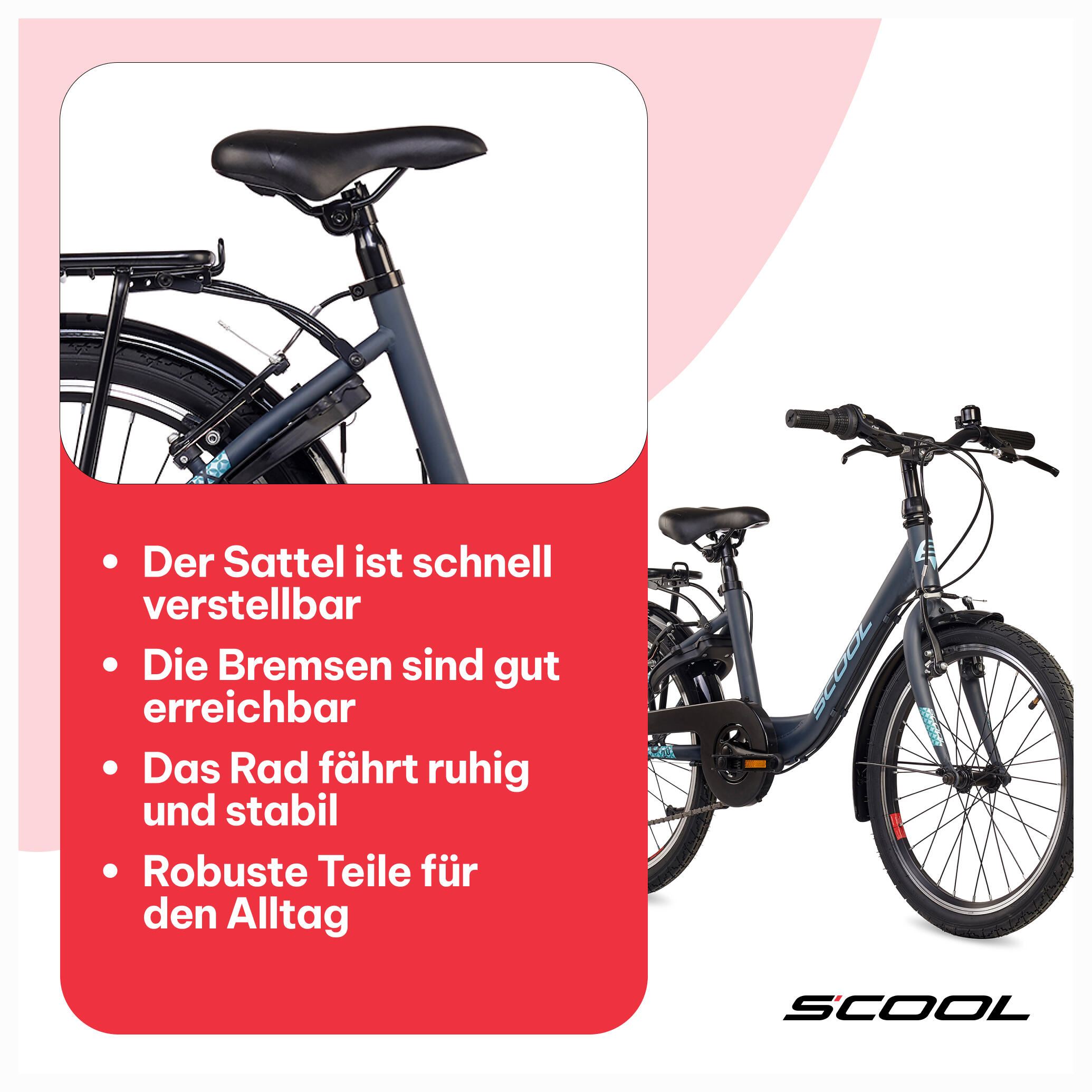 Kinderfiets voor meisjes SCOOL chiX K6 met 6 versnellingen en derailleur 7/7