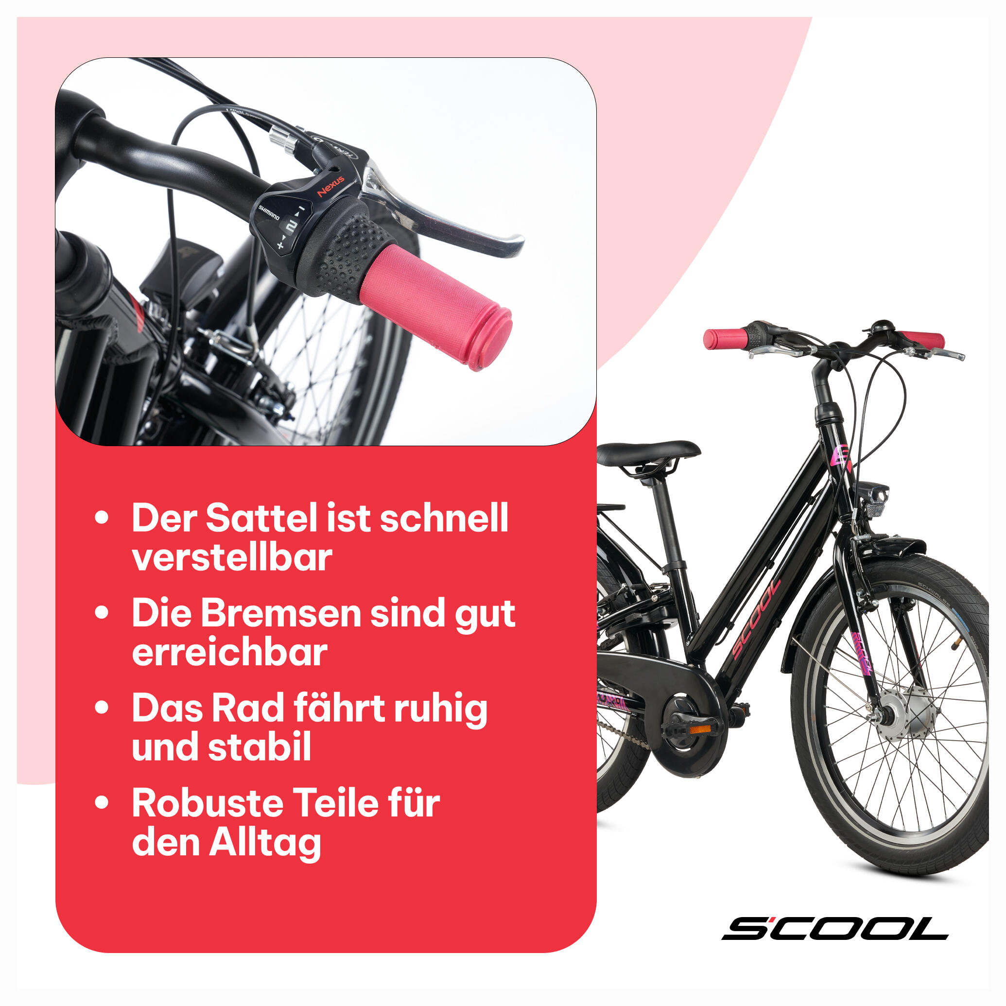 chiX pro jeugdfiets 20 inch / 24 inch / 26 inch – 3-versnellings naafversnelling 7/7
