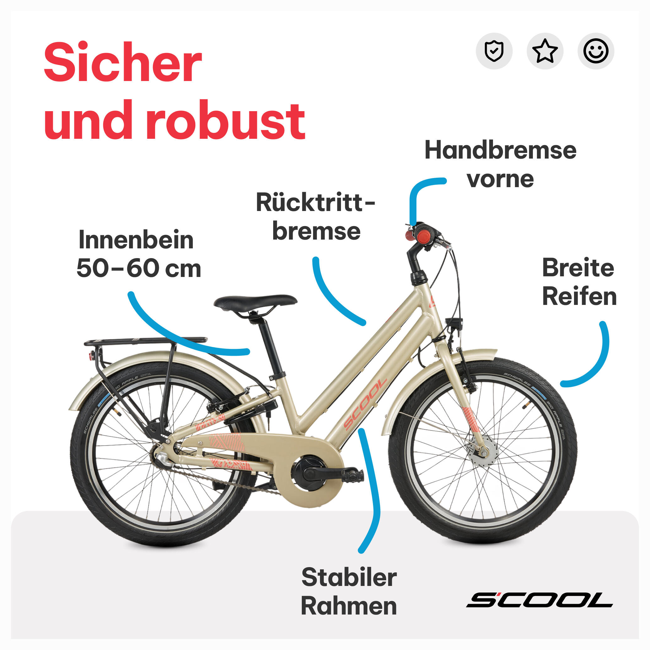 chiX pro jeugdfiets 20 inch / 24 inch / 26 inch – 3-versnellings naafversnelling 5/7