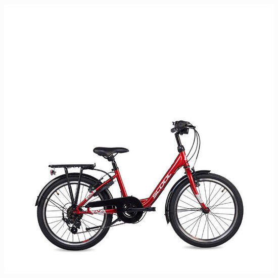 Kinderfiets voor meisjes SCOOL chiX K6 met 6 versnellingen en derailleur
