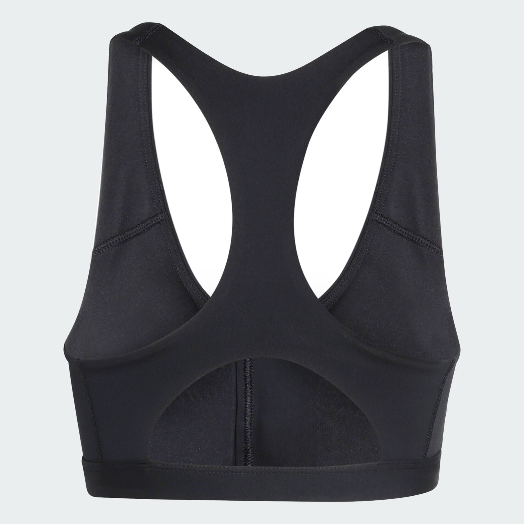 Adidas OPT ESS ZIP MS Women Training Bra Black -  2