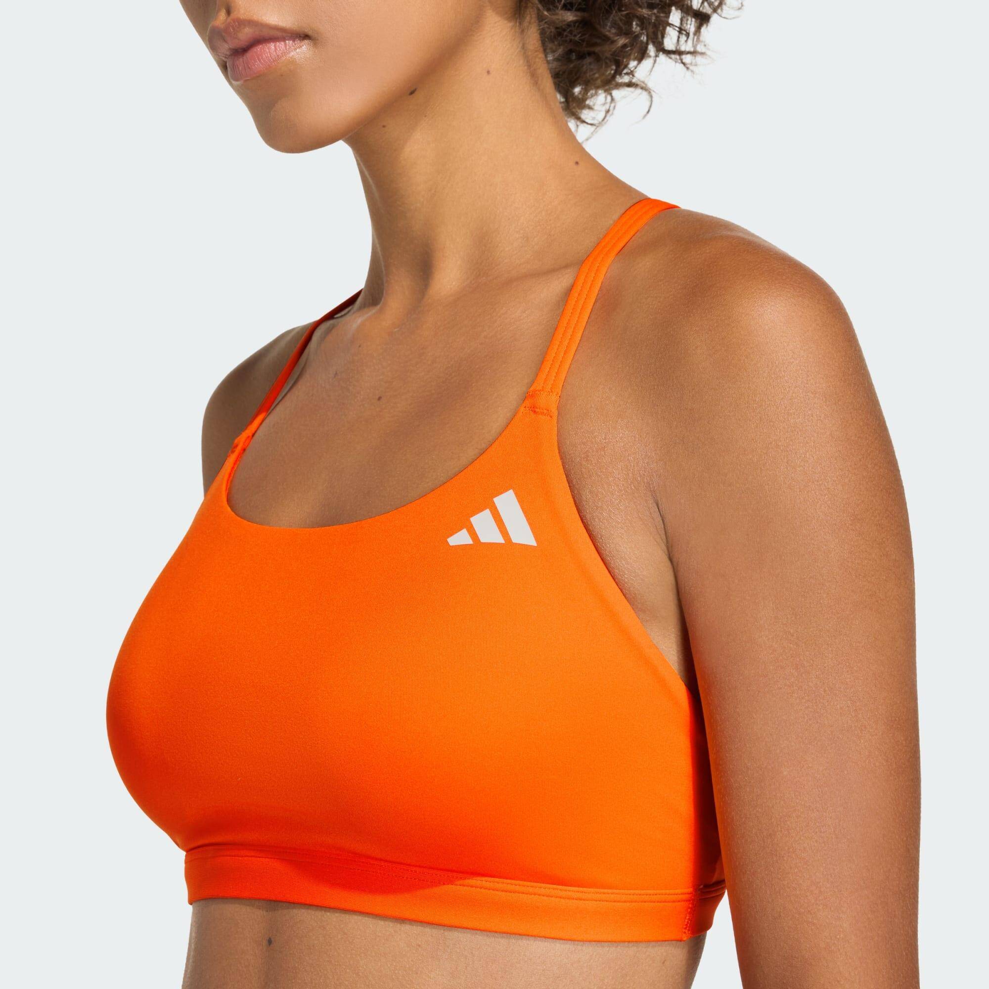 Adidas OPT ESS LS BRA Women Training Bra Orange -  5