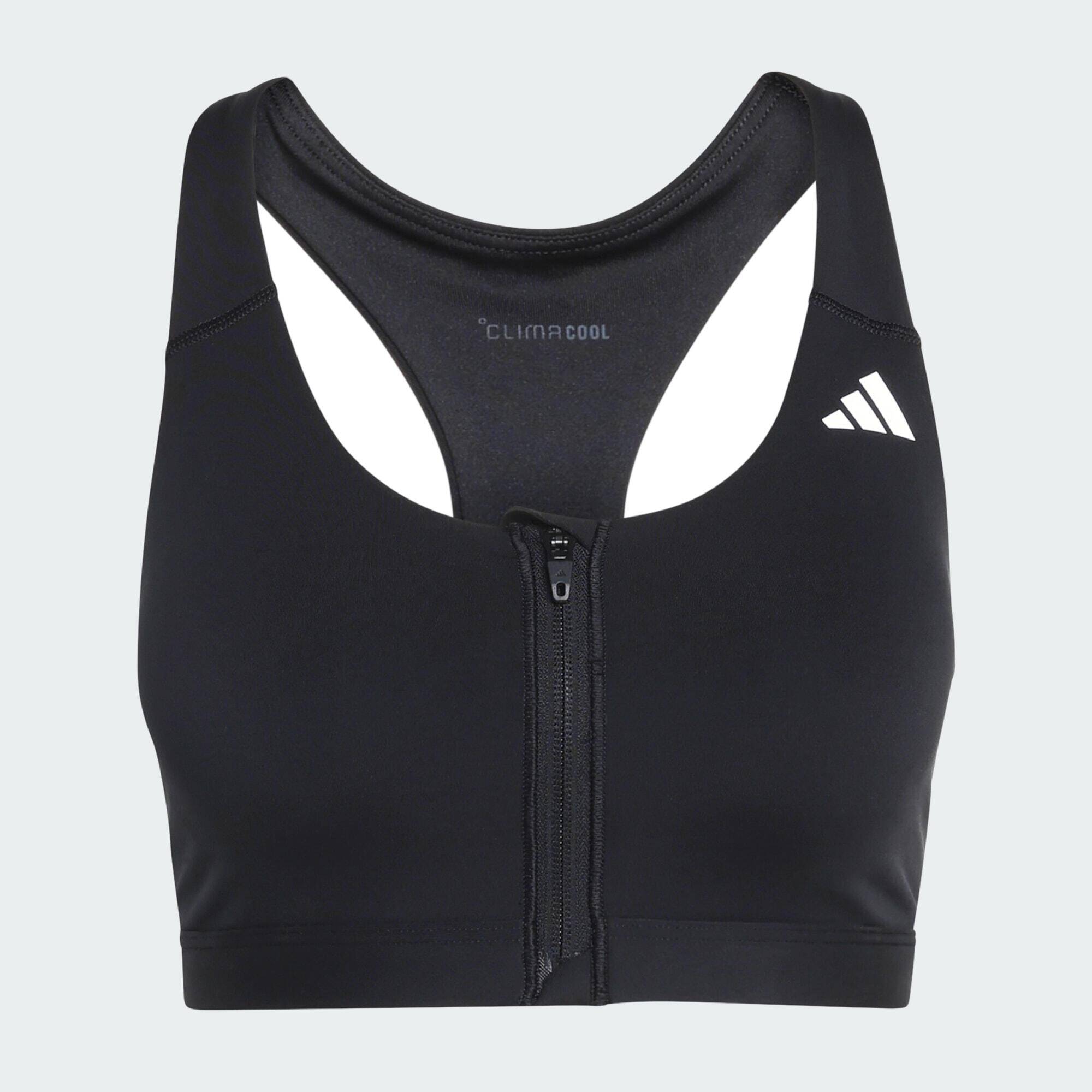 Adidas OPT ESS ZIP MS Women Training Bra Black -  1