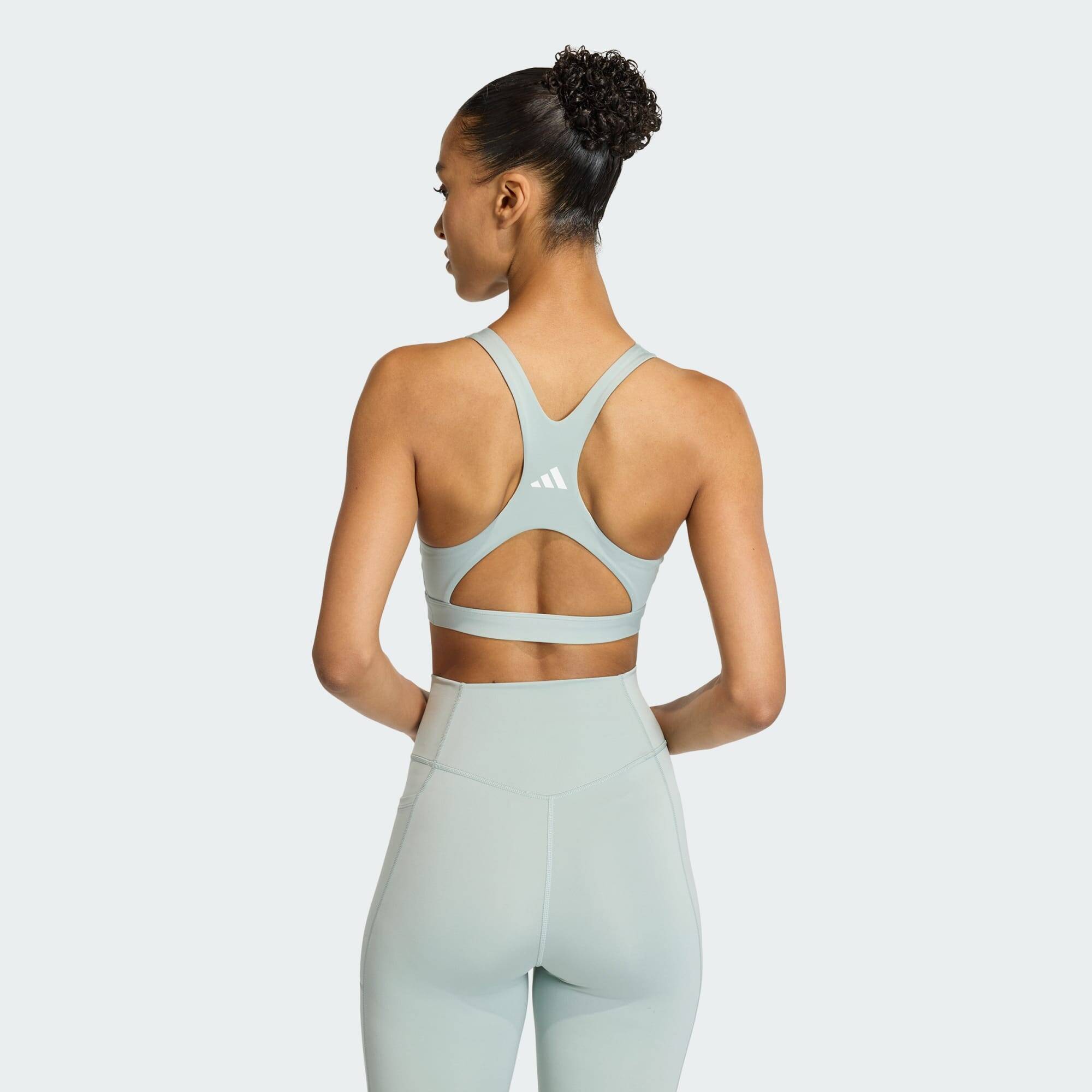 Adidas OPT ESS HS Women Training Bra Green -  4