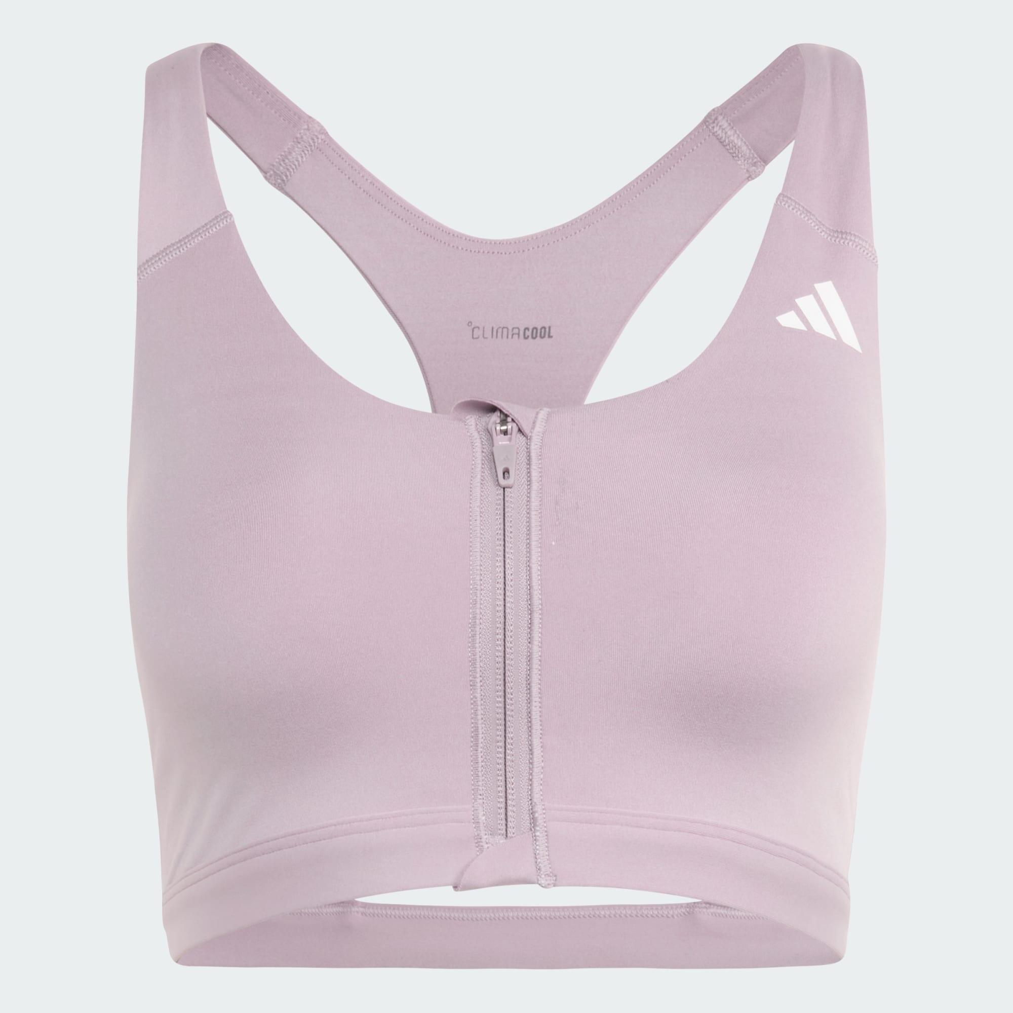 Adidas OPT ESS ZIP MS Women Training Bra Purple-picture-18
