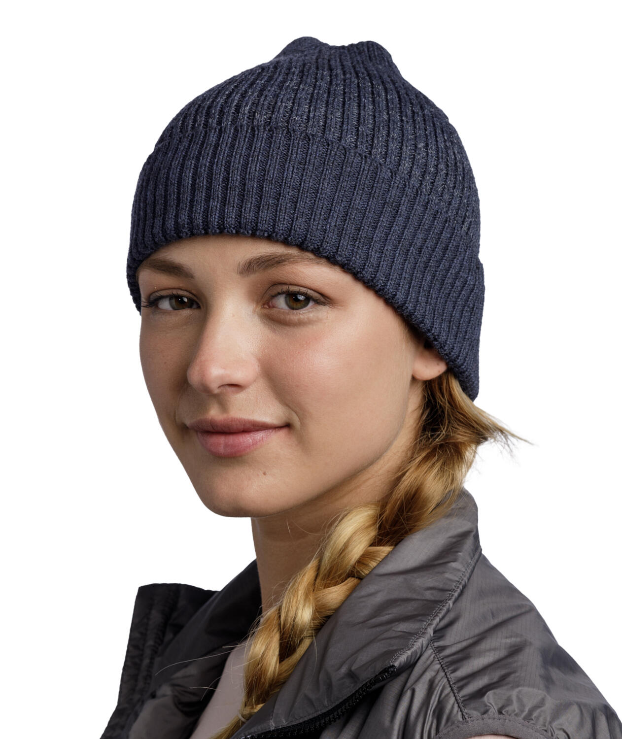 Czapka sportowa Running z odblaskiem z wełny merino active beanie 5/7