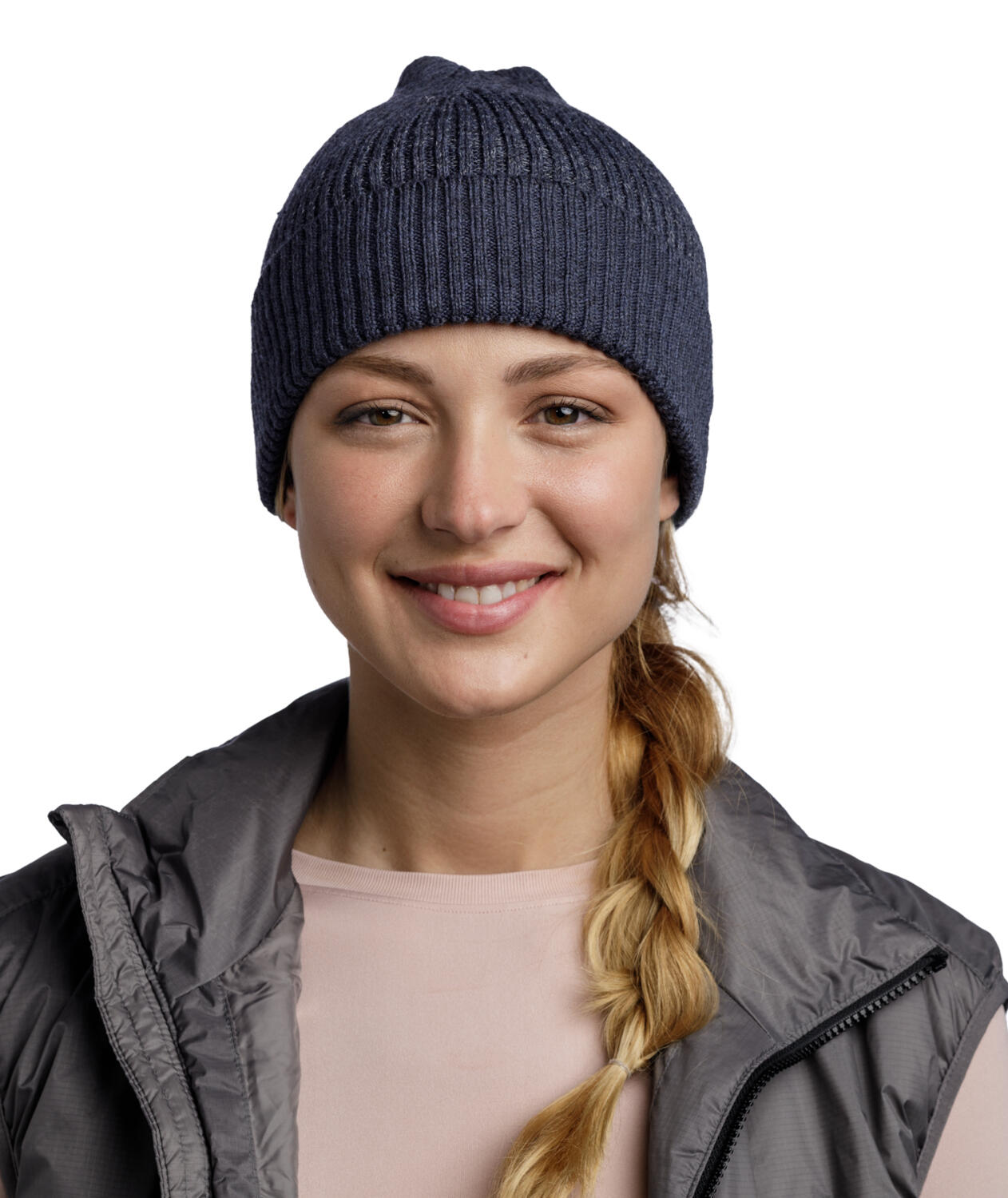 Czapka sportowa Running z odblaskiem z wełny merino active beanie 4/7