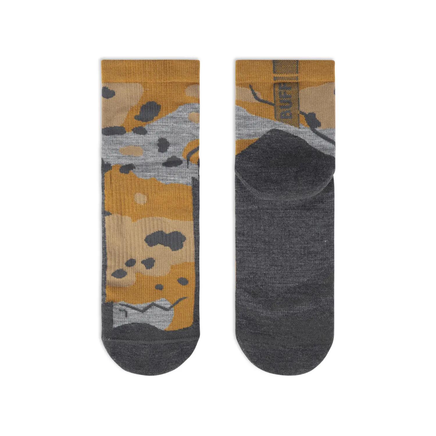 Chaussettes basses LW en laine mérinos Unisex Buff Vert M 3/4