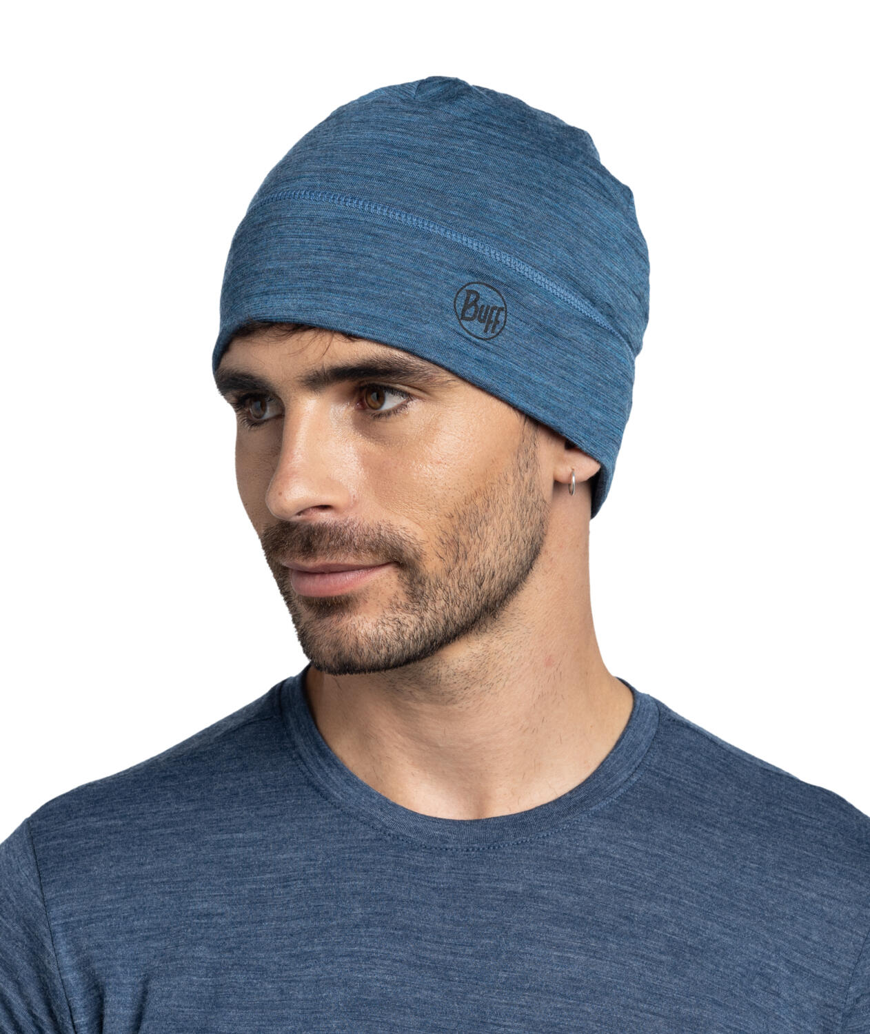 Gorro Merino Lightweight Unisex Buff Azul oscuro ÚNICA 2/7
