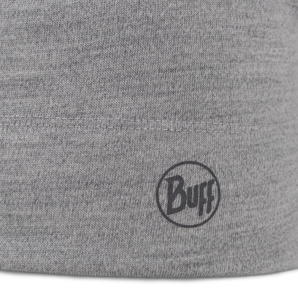 Buff Merino Midweight Beanie in Gray Melange