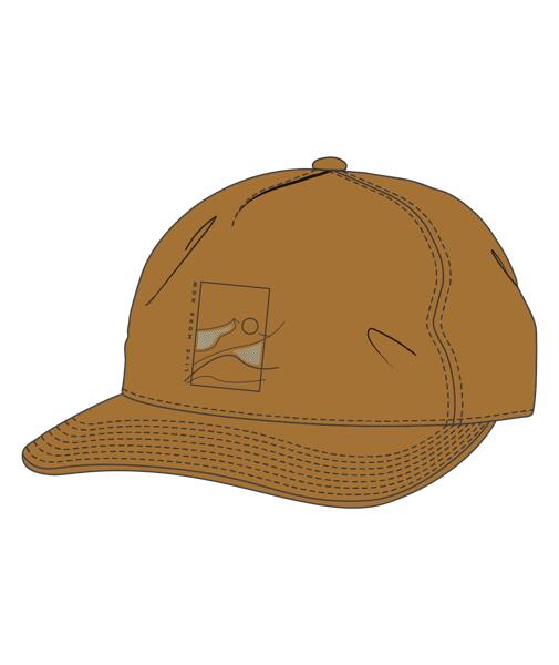 Gorra Trucker Unisex Buff Marrón 3/7