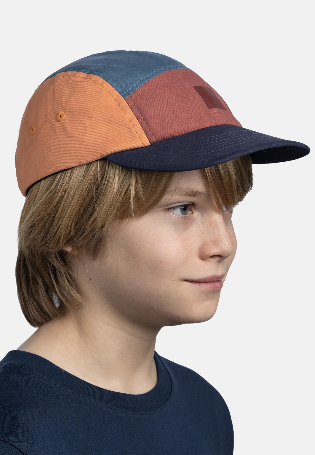 Cappellino Buff 5 Panel Go Kids Blu/Arancione 5/7