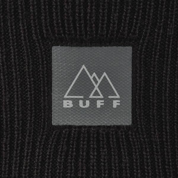 Buff Crossknit Unisex Beanie Black 4/6