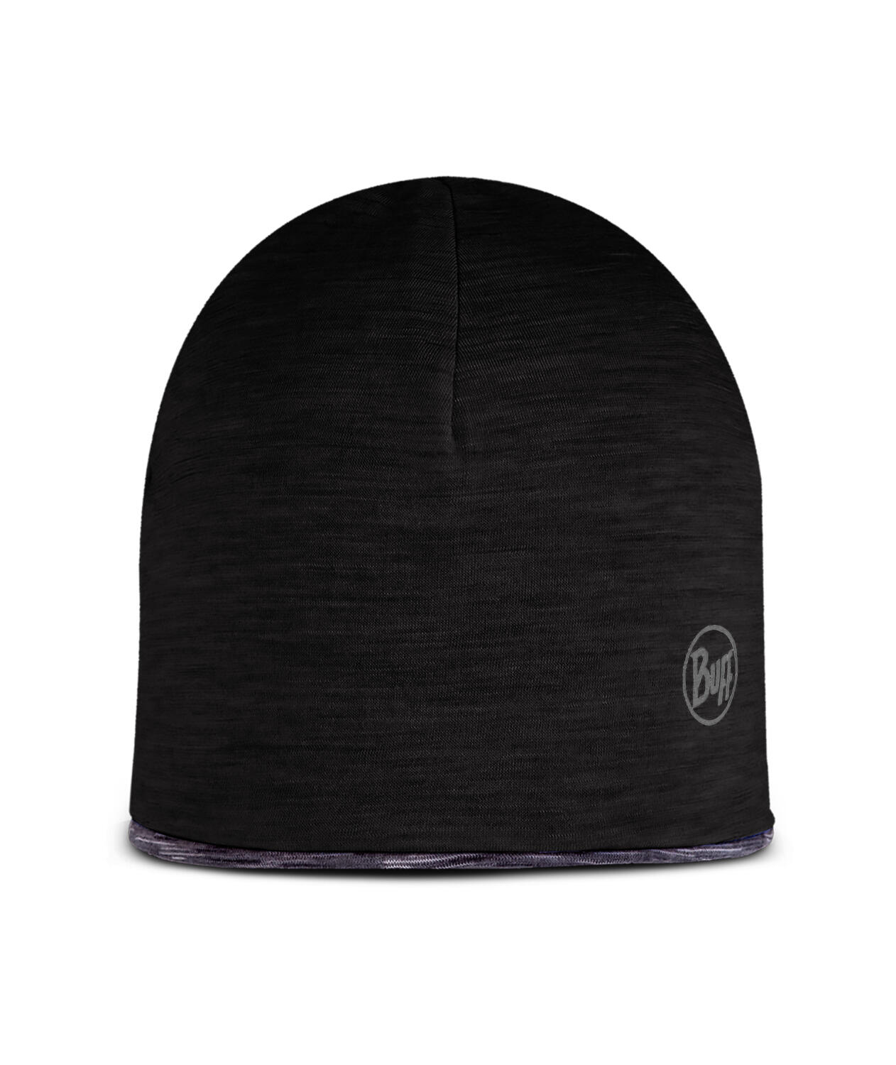 Czapka dziecięca Buff Lightweight Merino Wool Reversible Hat - black 1/6