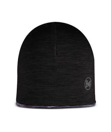 Czapka dziecięca Buff Lightweight Merino Wool Reversible Hat - black