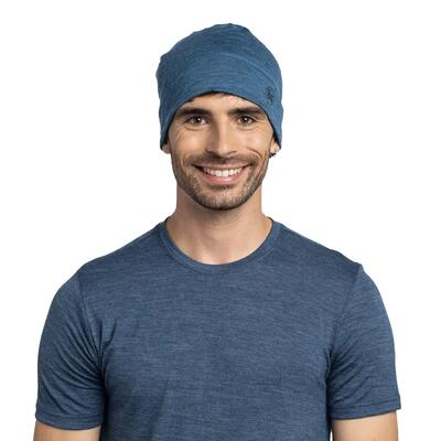 Buff merino lightweight muts blauw