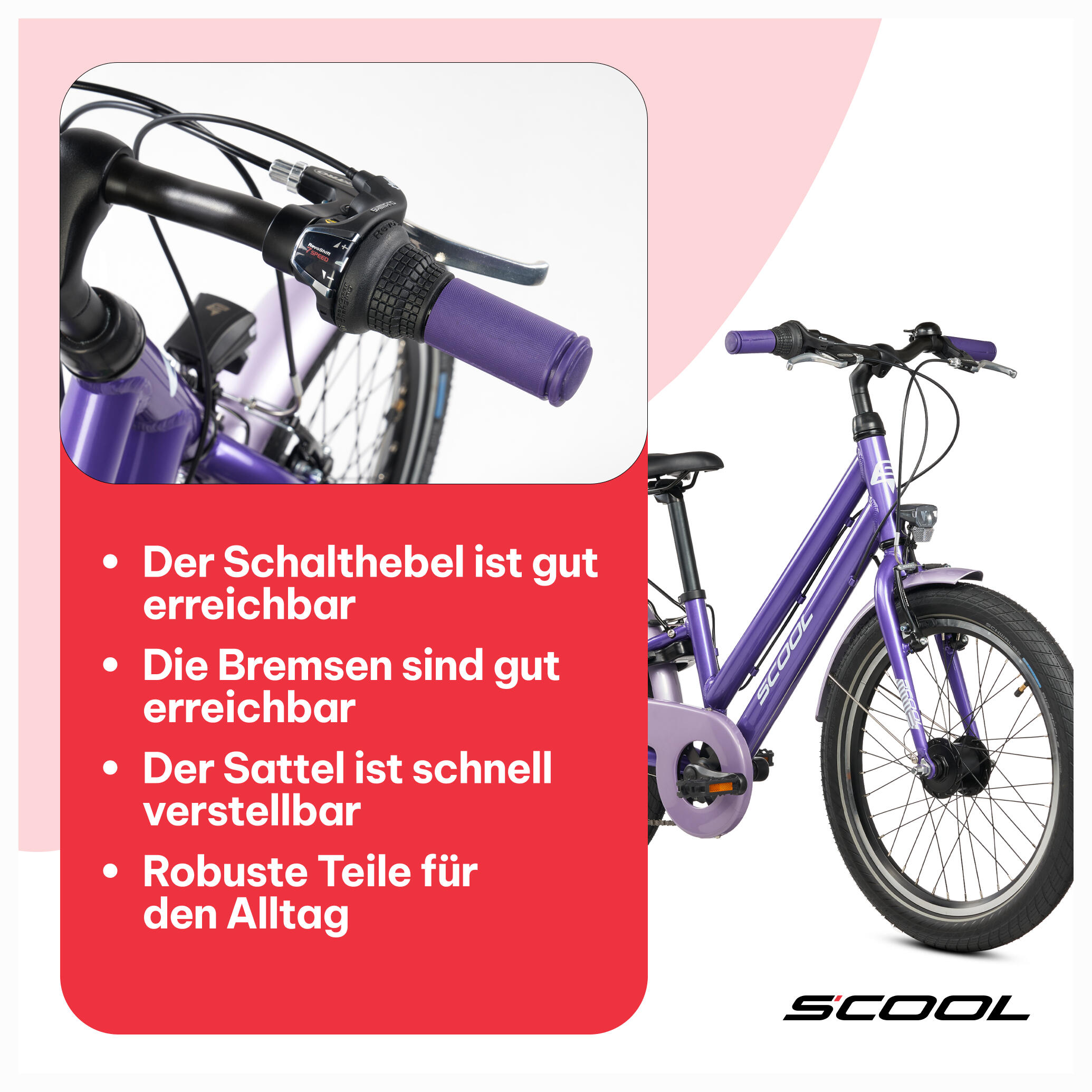 Kinderfiets meisjes 20/24/26 inch, 7-speed derailleur, chiX Pro, aluminium (PRO) 7/7