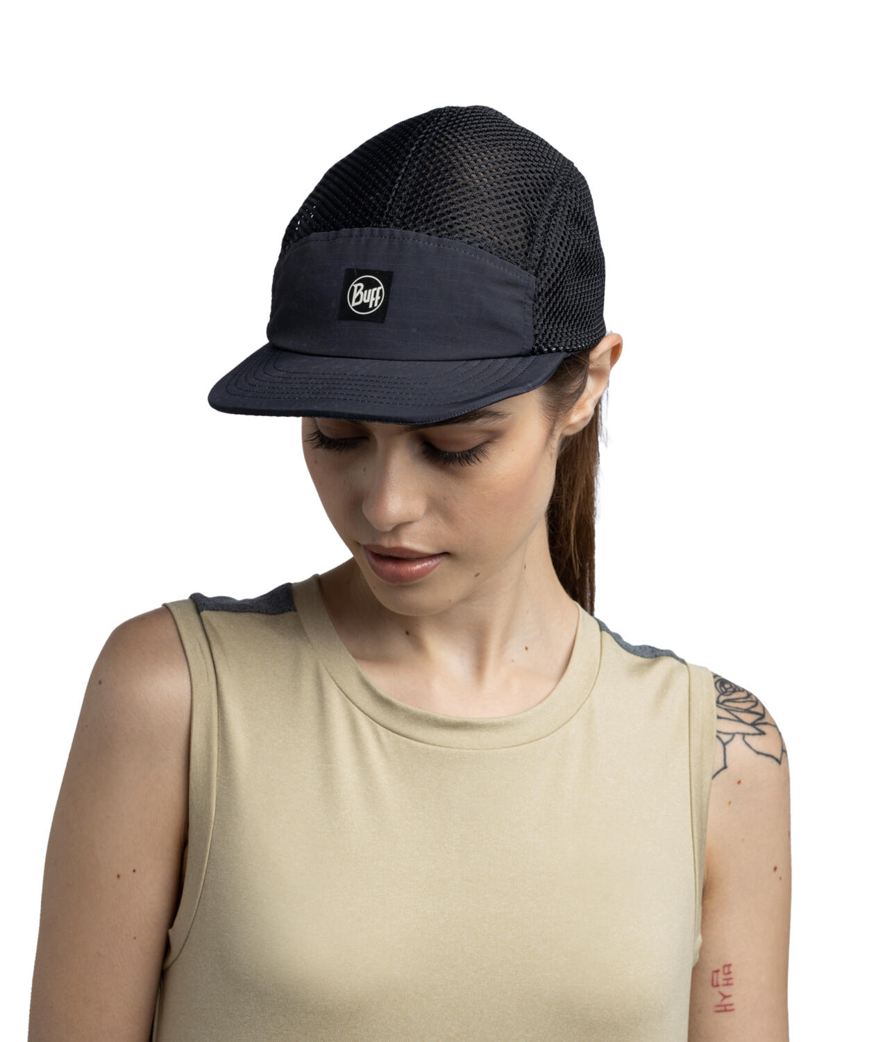 Boné Buff 5 Panel Air Unisexo Preto 4/7
