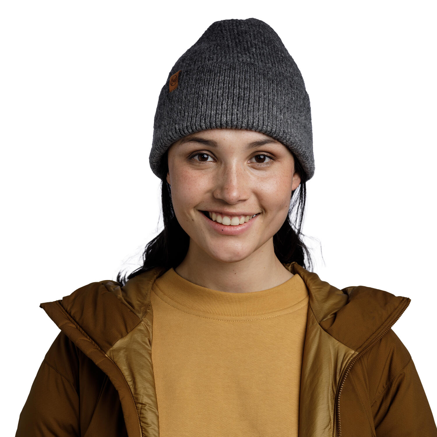 Gorro Knitted Unisex Buff Gris oscuro