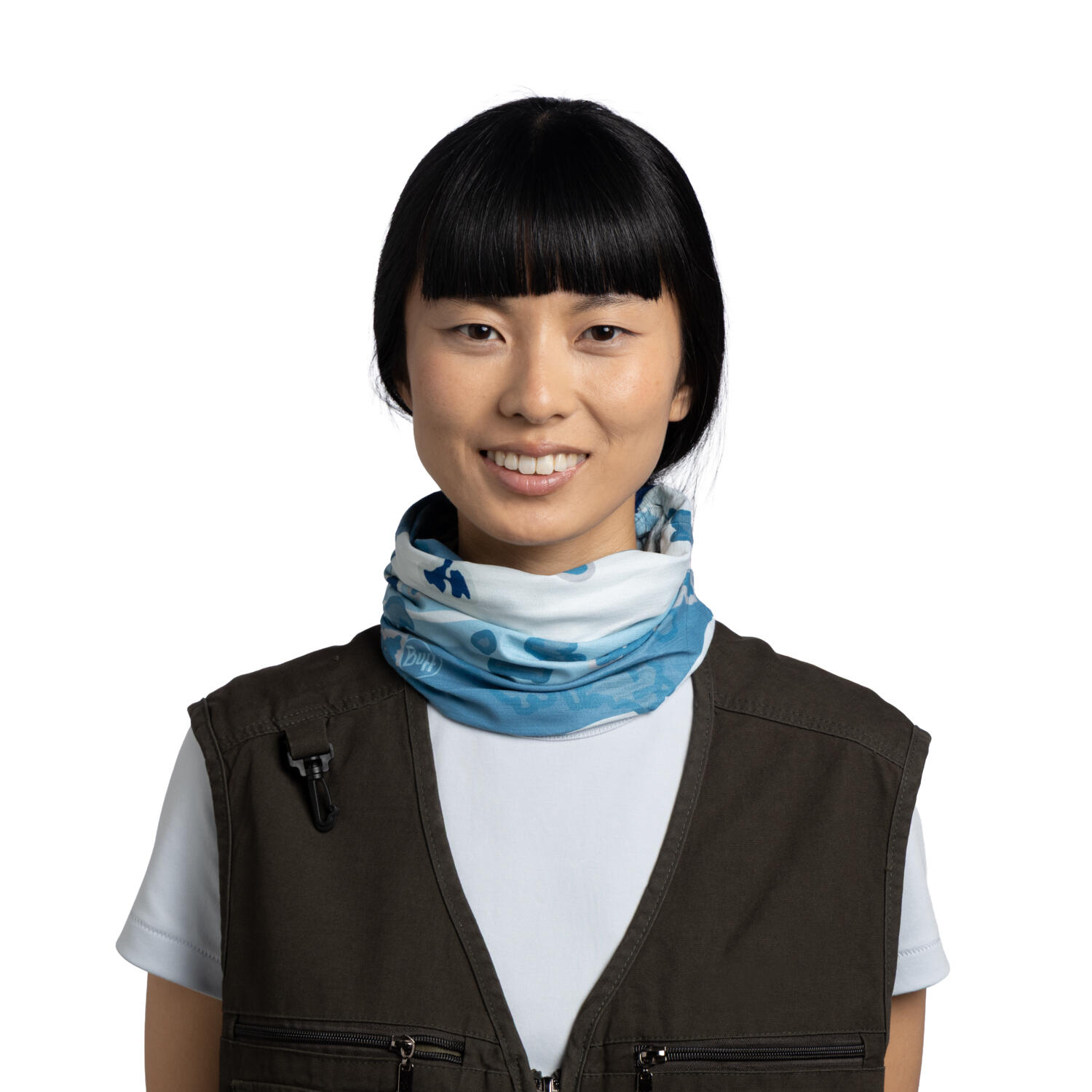 Braga de cuello CoolNet UV® Unisex Buff Azul 2/7