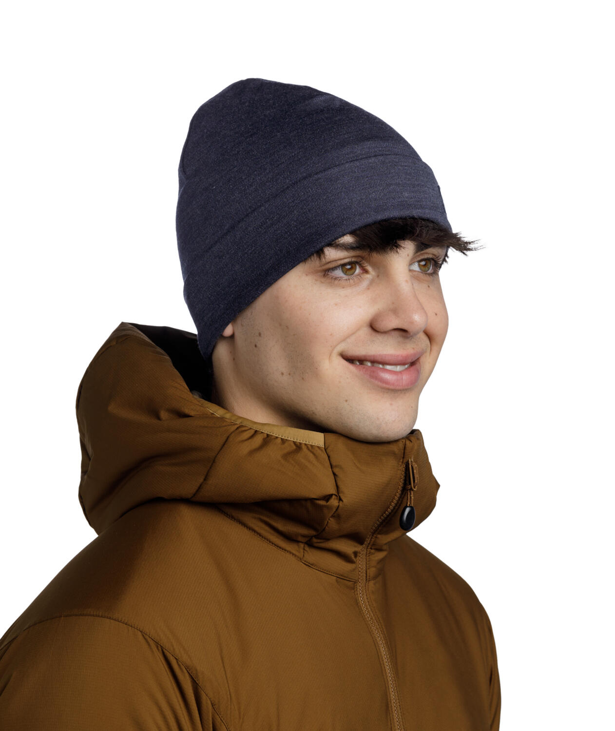 Gorro Merino Heavyweight Unisex Buff Azul ÚNICA 4/7