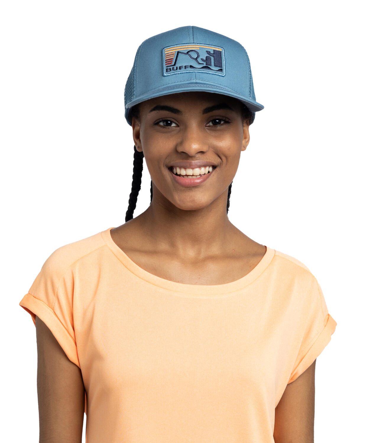 Buff Explore Trucker Cap Blue 4/7