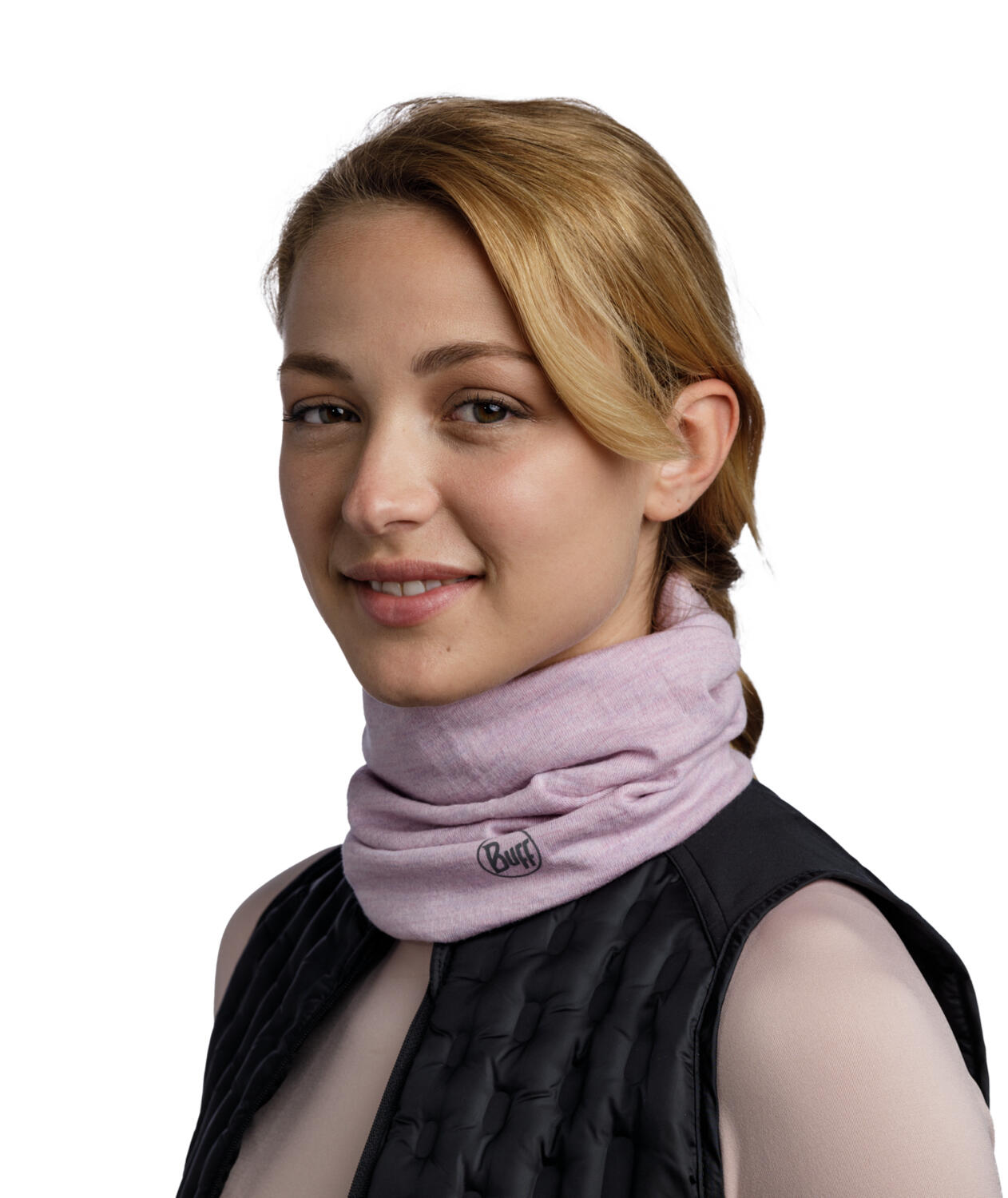 Braga de cuello Merino Midweight Unisex Buff Rosa 4/7