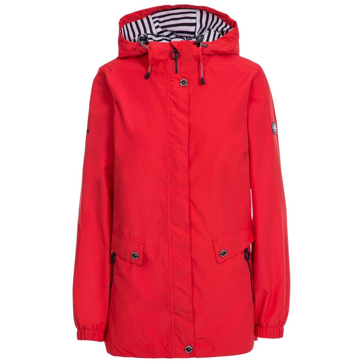 TRESPASS Womens/Ladies Flourish Waterproof Jacket (Red)
