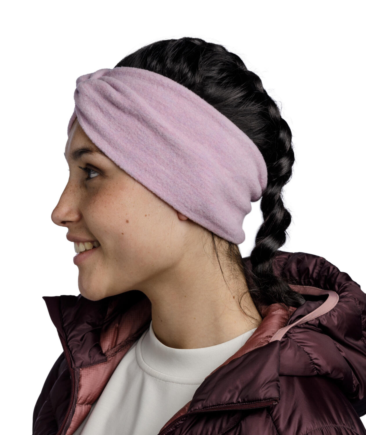 Cinta Merino Fleece Mujer Buff Rosa 2/6