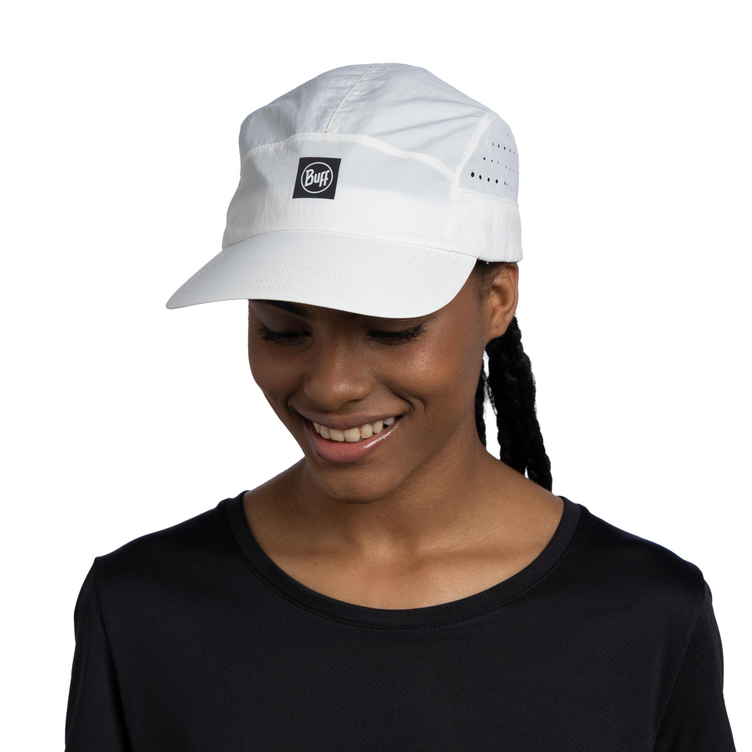 Czapka z daszkiem BUFF SPEED CAP SOLID WHITE S/M 2/7