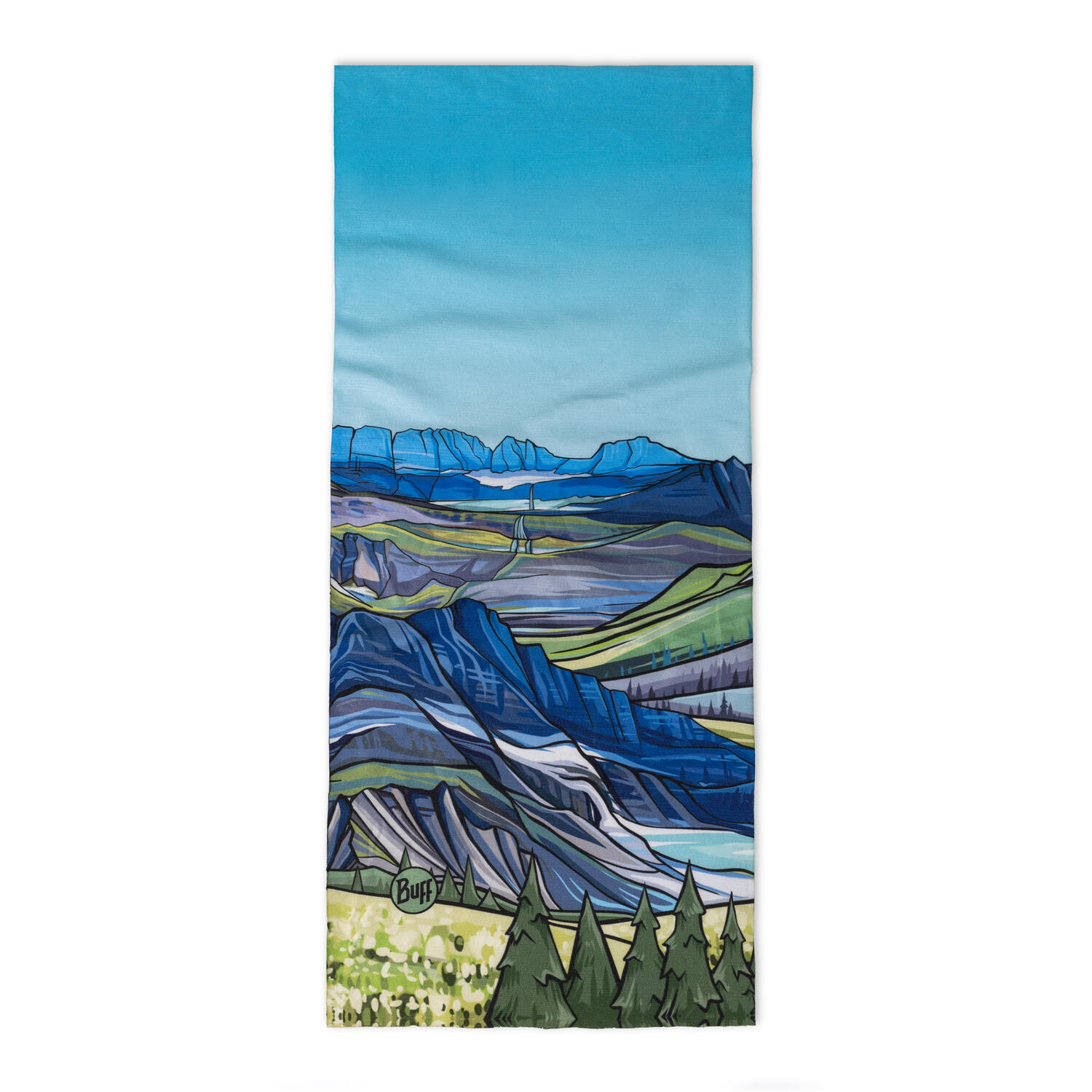 Bandana BUFF COOLNET UV® NATIONAL PARKS GLACIER 3/7