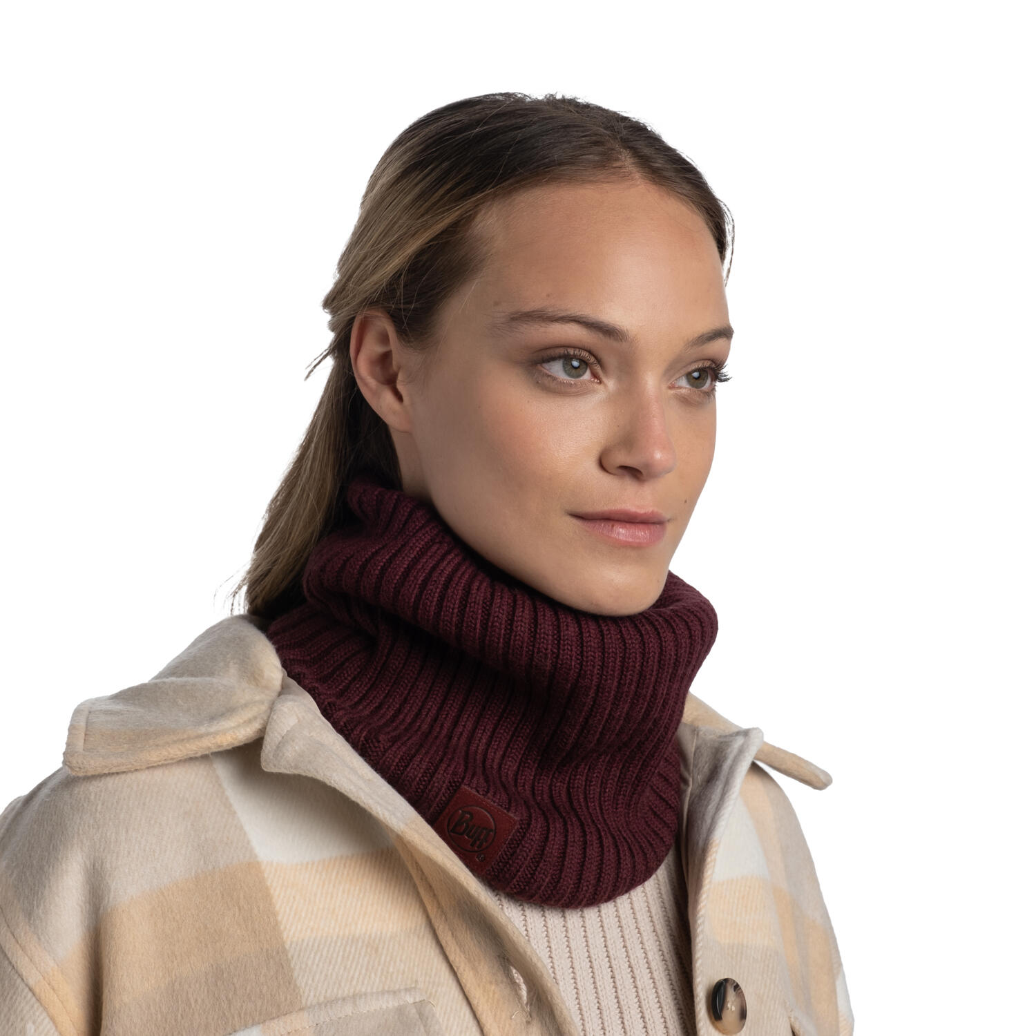Braga de cuello Knitted Unisex Buff Rojo ÚNICA 2/7