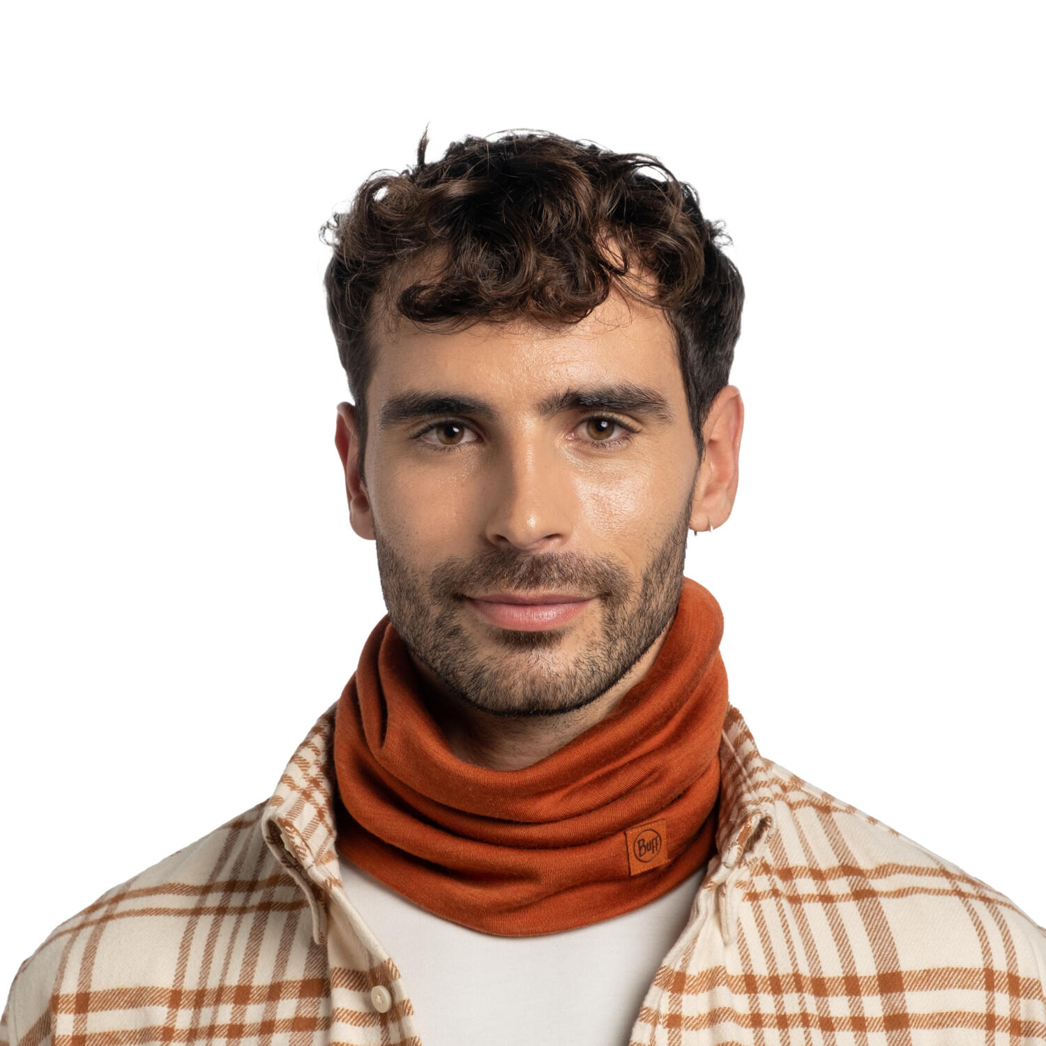 Braga de cuello Merino Heavyweight Unisex Buff Naranja 2/7