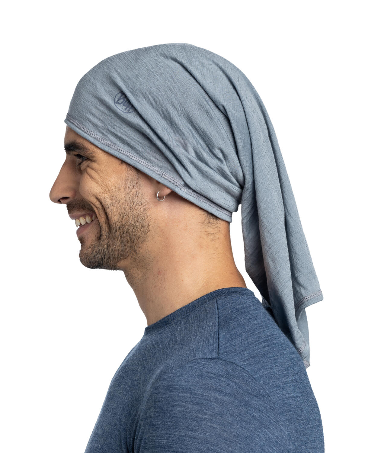 Braga de cuello Merino Lightweight Unisex Buff Azul claro ÚNICA 4/7
