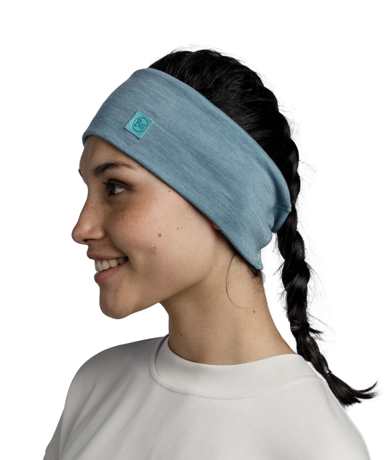 Cinta Merino Heavyweight Unisex Buff Azul 2/6