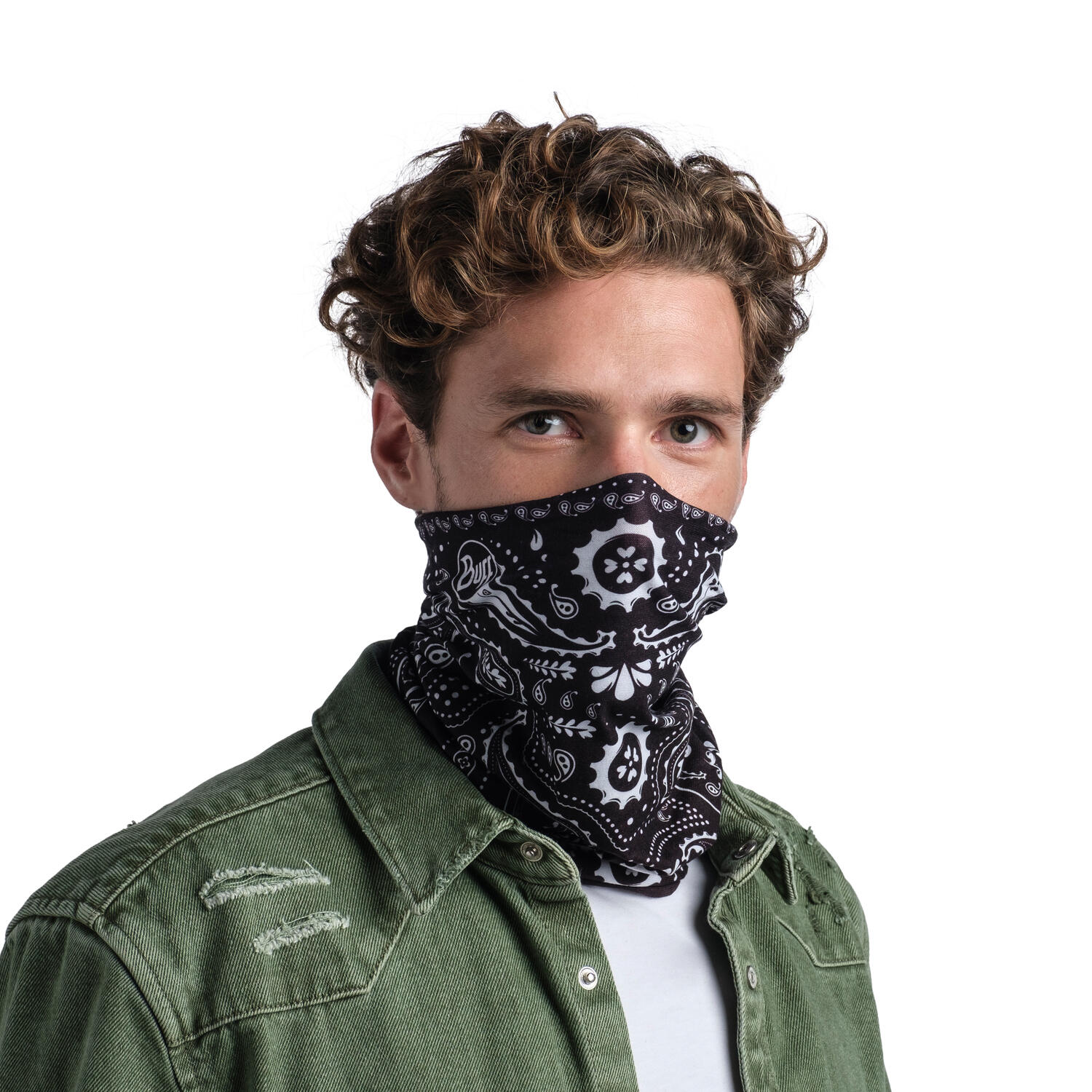 Braga de cuello Original EcoStretch Unisex Buff Negro 5/7
